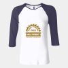 Ladies' Baby Rib Three-QuarterSleeve Contrast Raglan T-Shirt Thumbnail