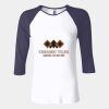 Ladies' Baby Rib Three-QuarterSleeve Contrast Raglan T-Shirt Thumbnail