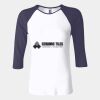 Ladies' Baby Rib Three-QuarterSleeve Contrast Raglan T-Shirt Thumbnail