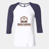 Ladies' Baby Rib Three-QuarterSleeve Contrast Raglan T-Shirt Thumbnail