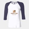 Ladies' Baby Rib Three-QuarterSleeve Contrast Raglan T-Shirt Thumbnail