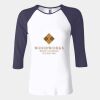 Ladies' Baby Rib Three-QuarterSleeve Contrast Raglan T-Shirt Thumbnail