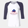 Ladies' Baby Rib Three-QuarterSleeve Contrast Raglan T-Shirt Thumbnail