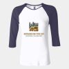 Ladies' Baby Rib Three-QuarterSleeve Contrast Raglan T-Shirt Thumbnail