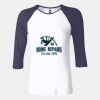 Ladies' Baby Rib Three-QuarterSleeve Contrast Raglan T-Shirt Thumbnail