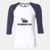Ladies' Baby Rib Three-QuarterSleeve Contrast Raglan T-Shirt Thumbnail