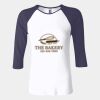Ladies' Baby Rib Three-QuarterSleeve Contrast Raglan T-Shirt Thumbnail