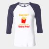 Ladies' Baby Rib Three-QuarterSleeve Contrast Raglan T-Shirt Thumbnail