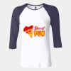 Ladies' Baby Rib Three-QuarterSleeve Contrast Raglan T-Shirt Thumbnail
