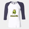 Ladies' Baby Rib Three-QuarterSleeve Contrast Raglan T-Shirt Thumbnail