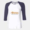 Ladies' Baby Rib Three-QuarterSleeve Contrast Raglan T-Shirt Thumbnail