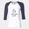 Ladies' Baby Rib Three-QuarterSleeve Contrast Raglan T-Shirt Thumbnail