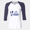 Ladies' Baby Rib Three-QuarterSleeve Contrast Raglan T-Shirt Thumbnail