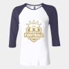 Ladies' Baby Rib Three-QuarterSleeve Contrast Raglan T-Shirt Thumbnail
