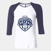 Ladies' Baby Rib Three-QuarterSleeve Contrast Raglan T-Shirt Thumbnail