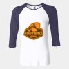 Ladies' Baby Rib Three-QuarterSleeve Contrast Raglan T-Shirt Thumbnail