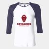 Ladies' Baby Rib Three-QuarterSleeve Contrast Raglan T-Shirt Thumbnail
