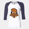 Ladies' Baby Rib Three-QuarterSleeve Contrast Raglan T-Shirt Thumbnail