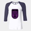 Ladies' Baby Rib Three-QuarterSleeve Contrast Raglan T-Shirt Thumbnail