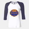 Ladies' Baby Rib Three-QuarterSleeve Contrast Raglan T-Shirt Thumbnail