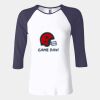 Ladies' Baby Rib Three-QuarterSleeve Contrast Raglan T-Shirt Thumbnail