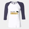 Ladies' Baby Rib Three-QuarterSleeve Contrast Raglan T-Shirt Thumbnail