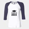 Ladies' Baby Rib Three-QuarterSleeve Contrast Raglan T-Shirt Thumbnail