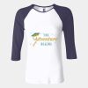 Ladies' Baby Rib Three-QuarterSleeve Contrast Raglan T-Shirt Thumbnail
