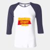 Ladies' Baby Rib Three-QuarterSleeve Contrast Raglan T-Shirt Thumbnail