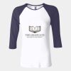 Ladies' Baby Rib Three-QuarterSleeve Contrast Raglan T-Shirt Thumbnail