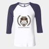 Ladies' Baby Rib Three-QuarterSleeve Contrast Raglan T-Shirt Thumbnail