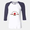 Ladies' Baby Rib Three-QuarterSleeve Contrast Raglan T-Shirt Thumbnail