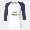Ladies' Baby Rib Three-QuarterSleeve Contrast Raglan T-Shirt Thumbnail