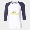Ladies' Baby Rib Three-QuarterSleeve Contrast Raglan T-Shirt Thumbnail