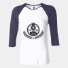 Ladies' Baby Rib Three-QuarterSleeve Contrast Raglan T-Shirt Thumbnail