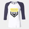 Ladies' Baby Rib Three-QuarterSleeve Contrast Raglan T-Shirt Thumbnail