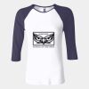 Ladies' Baby Rib Three-QuarterSleeve Contrast Raglan T-Shirt Thumbnail