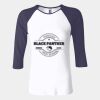 Ladies' Baby Rib Three-QuarterSleeve Contrast Raglan T-Shirt Thumbnail