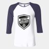 Ladies' Baby Rib Three-QuarterSleeve Contrast Raglan T-Shirt Thumbnail