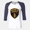 Ladies' Baby Rib Three-QuarterSleeve Contrast Raglan T-Shirt Thumbnail