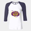 Ladies' Baby Rib Three-QuarterSleeve Contrast Raglan T-Shirt Thumbnail