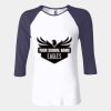 Ladies' Baby Rib Three-QuarterSleeve Contrast Raglan T-Shirt Thumbnail