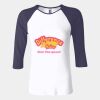 Ladies' Baby Rib Three-QuarterSleeve Contrast Raglan T-Shirt Thumbnail