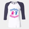 Ladies' Baby Rib Three-QuarterSleeve Contrast Raglan T-Shirt Thumbnail