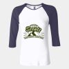 Ladies' Baby Rib Three-QuarterSleeve Contrast Raglan T-Shirt Thumbnail