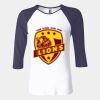 Ladies' Baby Rib Three-QuarterSleeve Contrast Raglan T-Shirt Thumbnail