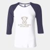 Ladies' Baby Rib Three-QuarterSleeve Contrast Raglan T-Shirt Thumbnail