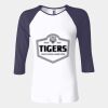 Ladies' Baby Rib Three-QuarterSleeve Contrast Raglan T-Shirt Thumbnail
