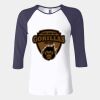 Ladies' Baby Rib Three-QuarterSleeve Contrast Raglan T-Shirt Thumbnail