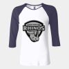 Ladies' Baby Rib Three-QuarterSleeve Contrast Raglan T-Shirt Thumbnail